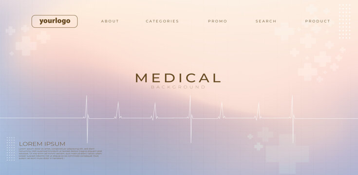 Clean blue medical background featuring an ECG heartbeat line, modern interface elements, and digital health icons. Perfect for healthcare presentations, hospital banners, medical websites, and pharma