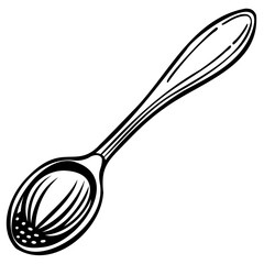 Illustration of a spoon, showcasing its simple design and functionality as a common eating utensil