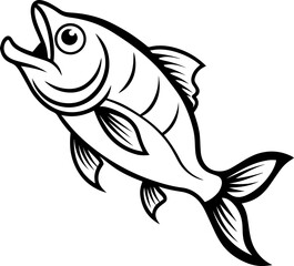 vector illustration of a fish