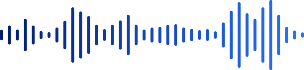 Podcast sound waves collection. Voice message for social media app. Equalizer template, voice microphone signals, sound wave. Music, podcast, broadcast, UI, audio branding design. Isolated vector set