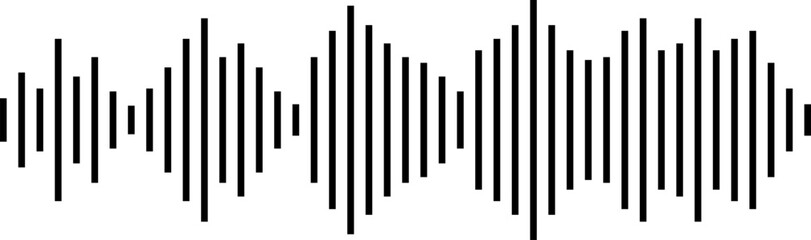 Podcast sound waves collection. Voice message for social media app. Equalizer template, voice microphone signals, sound wave. Music, podcast, broadcast, UI, audio branding design. Isolated vector set