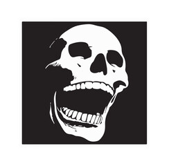 skull logo, laughing skull