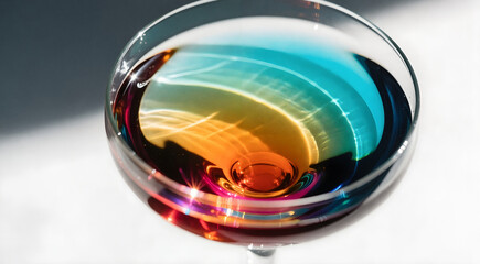 Top Angle Cocktail Glass Light