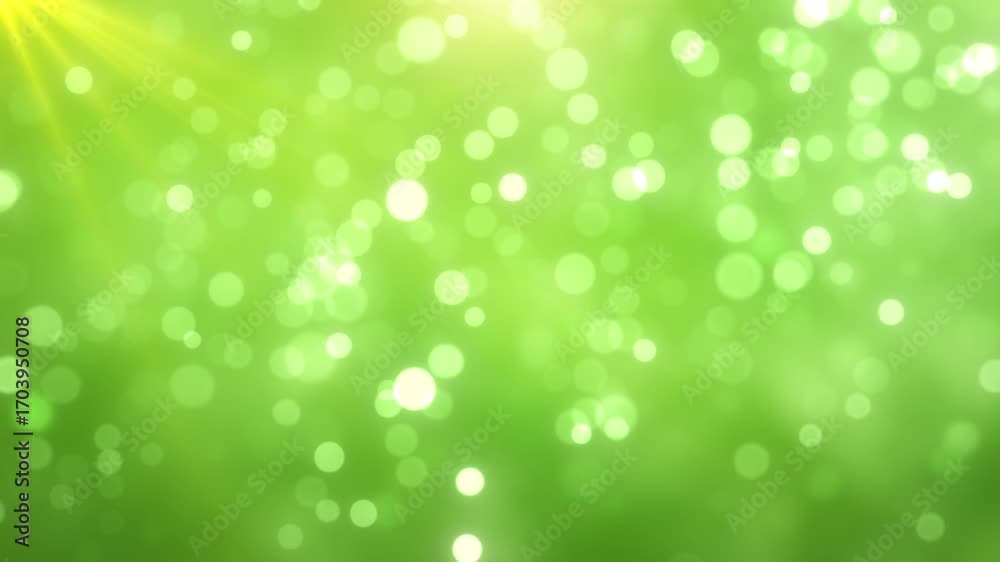Canvas Prints green natural glow light background loop