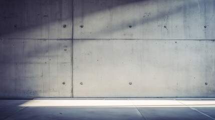 Smooth concrete wall with subtle shadows, emphasizing modern architectural texture.