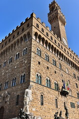 Palazzo Vecchio or della Signoria Palace from 1299-1314, Medieval building extended until the XVI c., seat of the municipality. Florence-Tuscany-311 © rweisswald