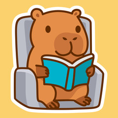 Cute Capybara Stickers Adventurous Rodents in Various Outfits