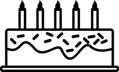 Birthday Element Outline