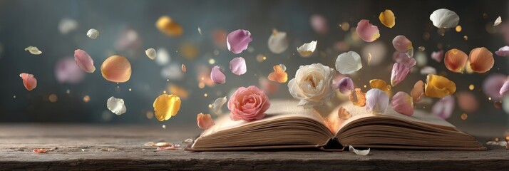 Conceptual image symbolizing imagination, creativity, and romance for book covers, storytelling, or inspirational marketing