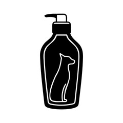 Pet Shampoo Bottle Vector Illustration