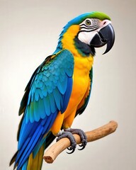 Fototapeta premium Colorful Macaw Parrot Studio Portrait.