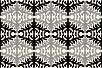 Tribal abstract ikat fabric artwork with seamless patterns. Abstract Modern Batik.Aztec geometric art ornament print.Motif ethnic handmade.Ideal for rugs, wallpapers, throws, fabrics and clothing.