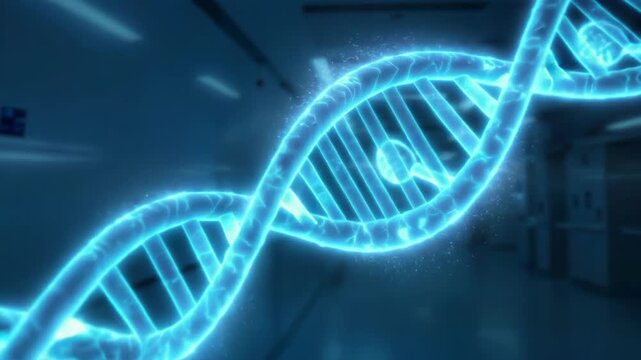 DNA Double Helix Visualization - Exploring the Building Blocks of Life.