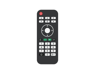 TV remote control - a sleek, modern icon design illustration.

