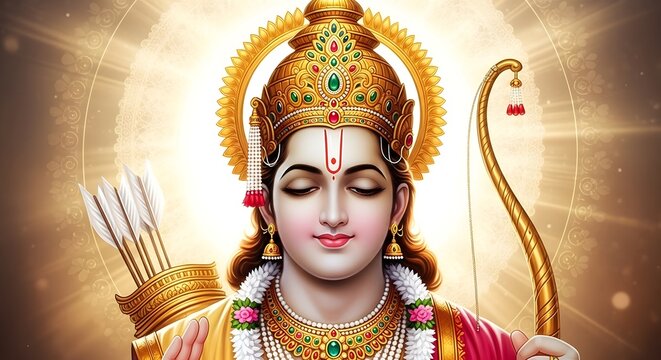 Radiant deity portrait - Powered by Adobe