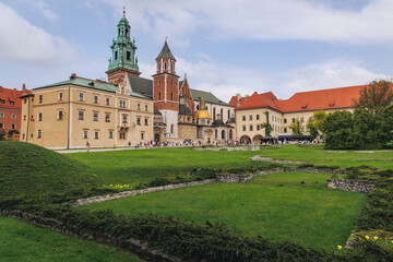 Cathedral and Vicars house in Wawel Castle in Krakow, Poland