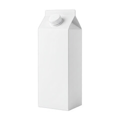 Blank White Carton Packaging Mockup for Product Design Presentation, Ideal for Milk or Juice Packaging,  Clean and Minimalist Style with Smooth