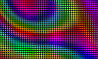 LED Video Wall Screen Texture Background, Vector blue and red purple, green color light LED diode dot grid video screen