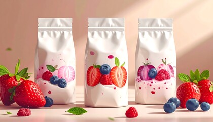 Berry smoothie pouches
