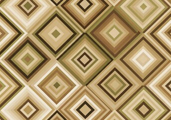 Geometric earth-toned diamond pattern abstract design background texture