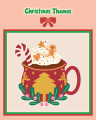 Cute Christmas lettering vector stickers perfect for holiday packaging, card making, and DIY projects