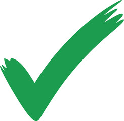 Green check mark icon vector illustration symbol graphic