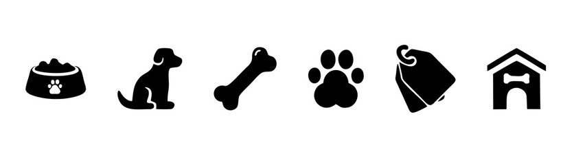 animal icons cats and dogs