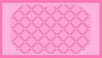Obraz premium Pink quilted pattern background (1)
