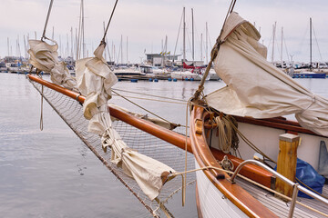 Bowsprit Classic Sailing Yacht With
