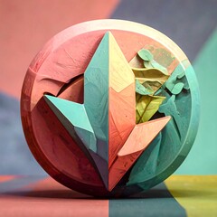 Abstract 3D geometric form