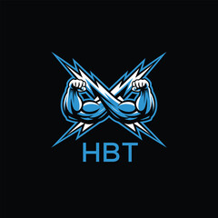 HBT  Fitness Logo. HBT Company logo design for entrepreneur and business. HBT Sports Branding Design best icon.
