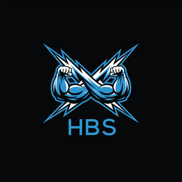 HBS  Fitness Logo. HBS Company logo design for entrepreneur and business. HBS Sports Branding Design best icon.
