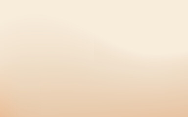 Beige abstract background. Light gradient vector banner. Pastel beige backdrop. Soft blurred light bg. Pastel gradation water cover design