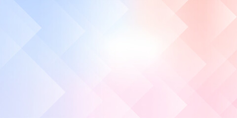 Pastel pink and blue blur backdrop with transparent shapes square. Light gradient vector banner. Background abstract purple sky. Soft blurred light bg. Pastel gradation water cover design