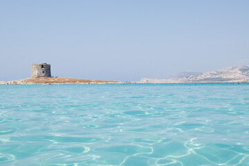 La Pelosa beach, Sardinia in Italy