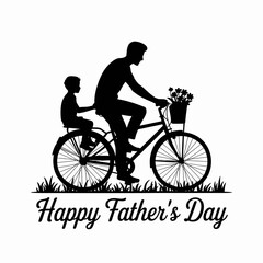 Obraz premium silhouette of a man riding a bike