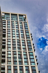 Obraz premium Modern Apartment Building Facade in London, UK.