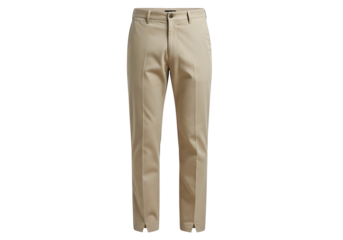 Classic khaki pants isolated on transparent background, offering a versatile and timeless style suitable for both casual and semiformal occasions
