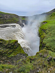 wonderful views of the Gullfoss waterfall in Iceland