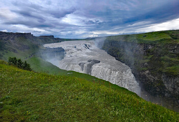 wonderful views of the Gullfoss waterfall in Iceland