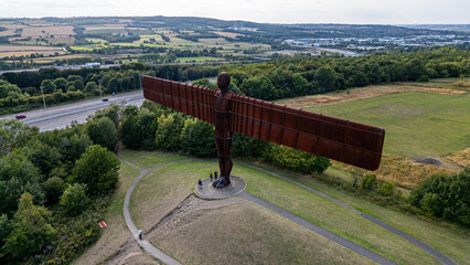 Angel of the North Sculpture  in Newcastle upon Tyne, UK.