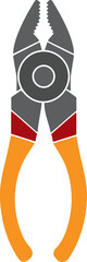 Pliers Colorful Vector Illustration Design (Version: 06)