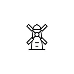 Vector Tower Mill Icon