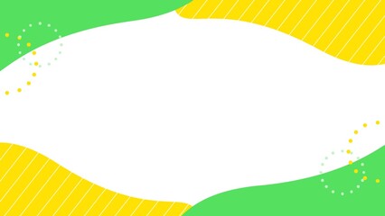 Pop background frame of simple geometric shapes