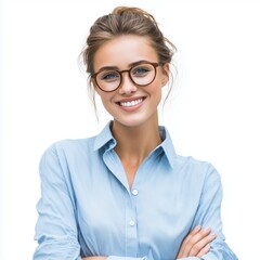 Fototapeta premium Confident Business Woman Portrait , isolated on white background png