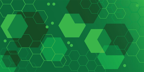 Abstract dark green hexagon background design. modern Vector illustration eps 10