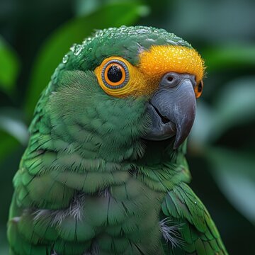 Green parrot