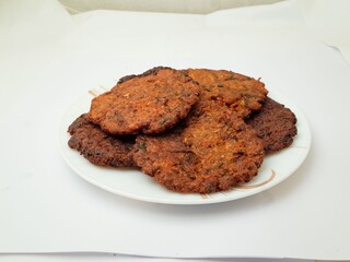 Fried patties with a crispy golden texture.
