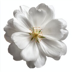 Stunning Close-up of a White Blossom , isolated on white background png