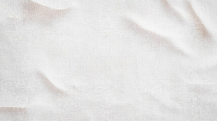 Obraz premium White Linen Fabric Texture Background with Soft Folds